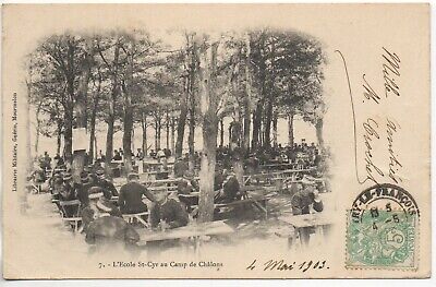 Chalons sur marne-marne-CPA 51-military life-camp-school st cyr