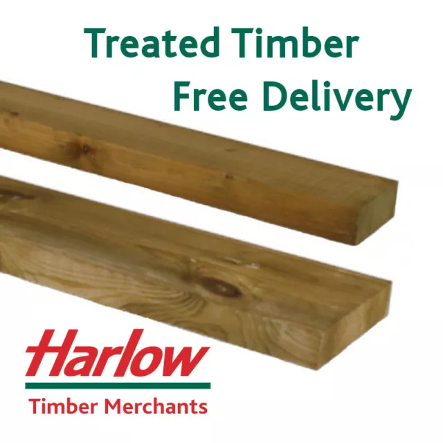 Heavy Duty Treated Timber Joist 3x2 4x2 5x2 6x2 Structural C24 Wood Tanalised