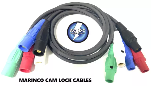 MARINCO CAM LOCK #2 Entertainment Generator Power Cables 5' EA M TO F