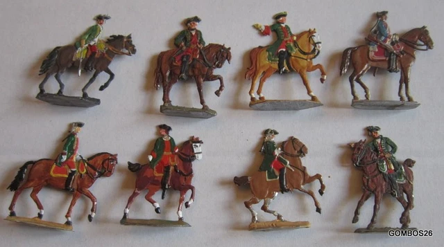 Lot De 48 Figurines Plates En étain Peint – Moyen-Âge – Zinnfiguren