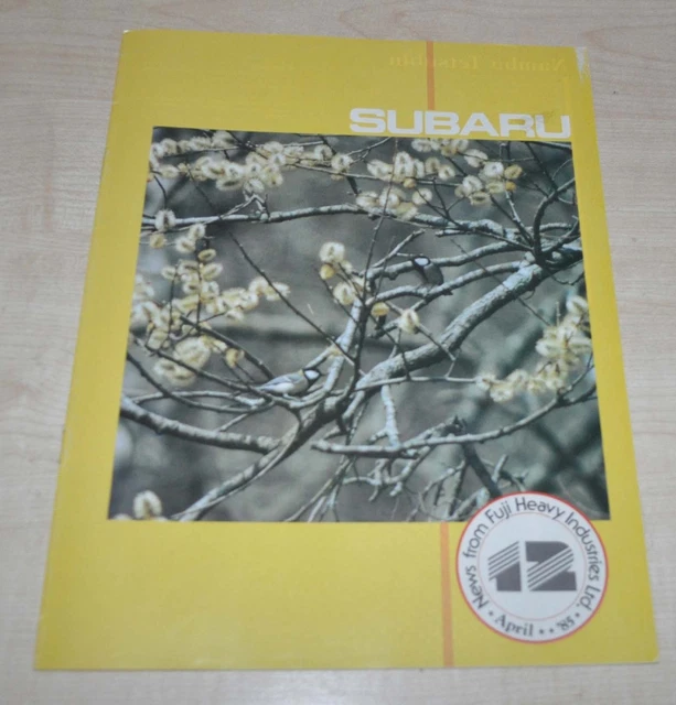 1985 Subaru 12 Magazine Fuji Heavy Industries Brochure Prospekt ENG