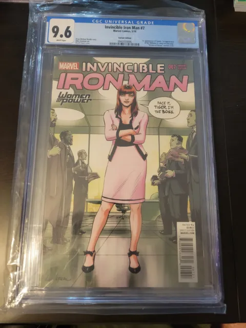 Invincible Iron Man #7 CGC 9.6 1ST Appearance of Riri Williams Variant