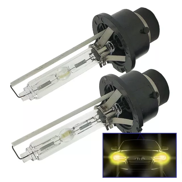 2x HID Xenon Headlight Bulb 3000k Yellow D2S Fits Honda RTD2SDB30HO