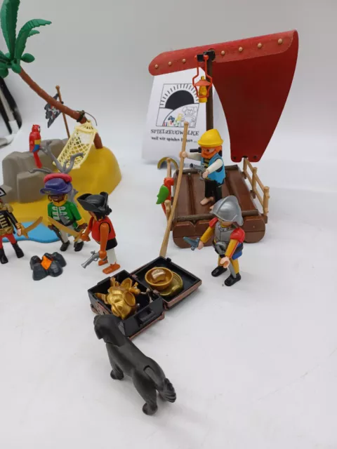 Playmobil / Piraten - Schatzinsel mit Floss, Figuren und Zubehör 2