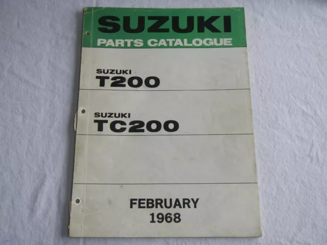 1967 1968 1969 Suzuki 200 T200 TC200 Parts book manual #2