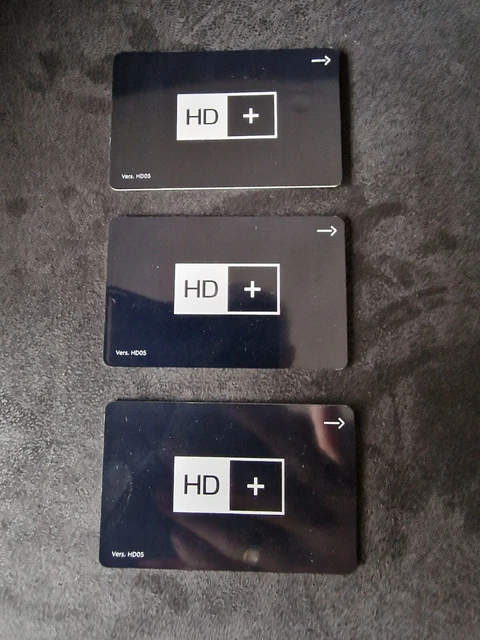 HD KARTE, HD+ Karte, HD Plus Karte, HD05, 3 HD05 Karten ohne Guthaben
