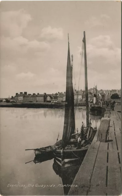 EVENTIDE, THE QUAYSIDE, HARBOUR, MONTROSE - Angus Shipping Postcard Ideal Series