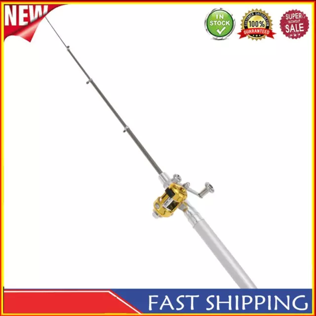 3Mini Portable Pocket Fish Pen Aluminum Alloy Fishing Rod Pole Reel Combos