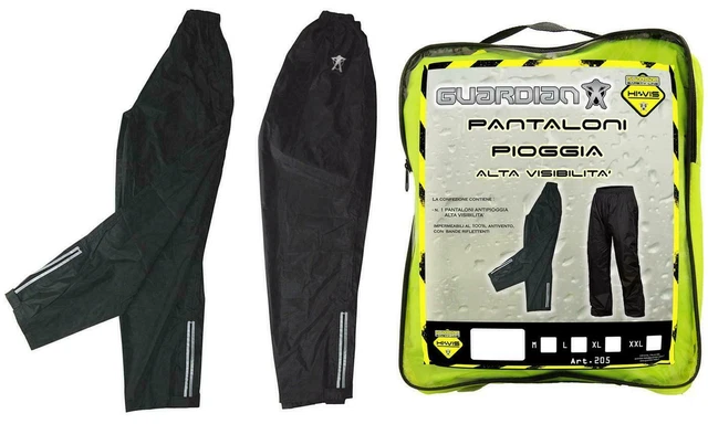 Pantaloni  Moto Per Pioggia Guardian Impermeabili  Antivento Riflettenti  Tag M.