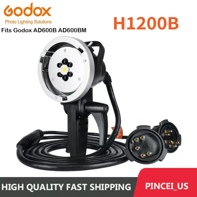 Montaje de cabezal de flash Godox AD-H1200B se adapta al estroboscópico de flash Godox AD600B AD600BM