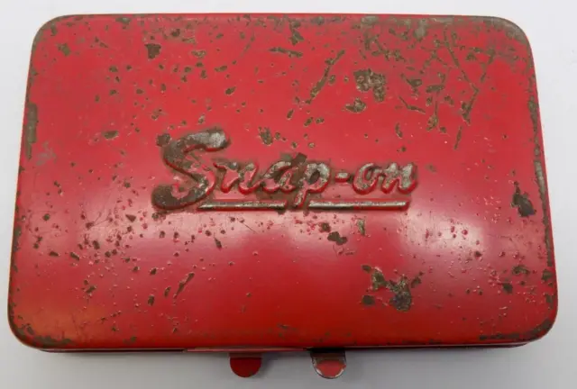 Snap On Tools Vintage KRA255 Storage Box Case Only No Tools Red 6"X4"X1" GUC