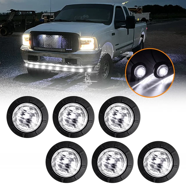 8x Weiße Umrissleuchten LED 8x 12V 24V SMD LED Weiß Vorne Seitenmarkierungsleuchten 8x Leuchten Set Für Anhänger