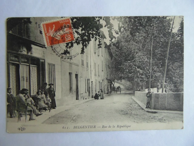 Carte Postale Ancienne CPA 83 – La Cadière D'Azur – Rue De La République – Début 1900