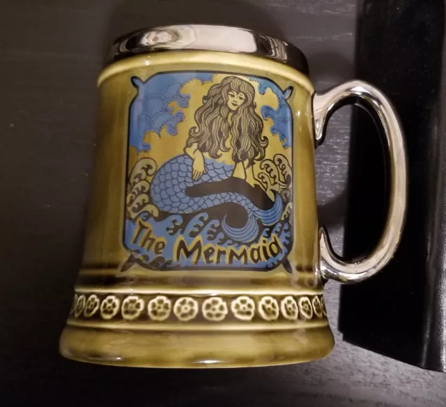 Lord Nelson Pottery Mugs The Mermaid 5" England Celestial Beer Steins