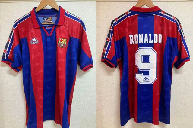 Ronaldo FC Barcelona 1996 1997 Kappa Jersey Trikot Camiseta Brazil  Vintage