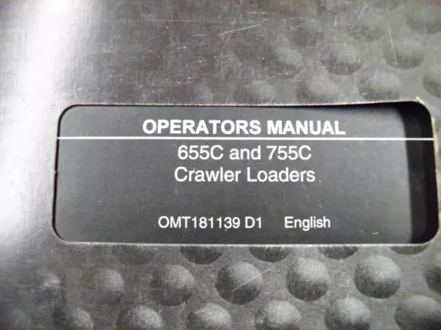 John Deere  655C 755C Crawler Loader Operators Manual Omt181139