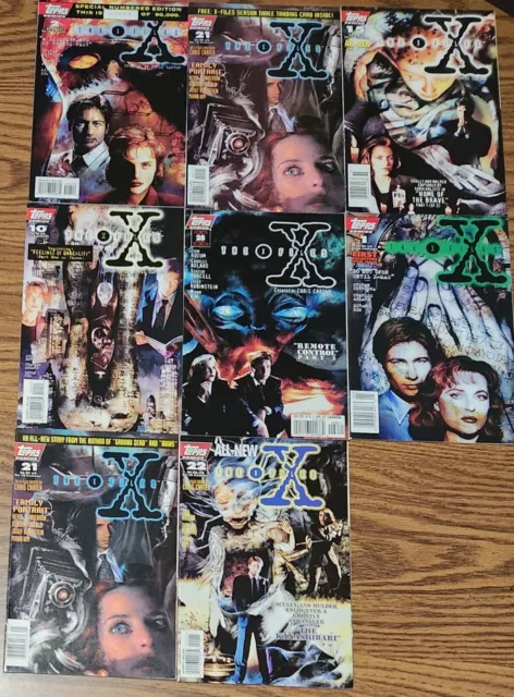 X-Files comic book lot of 8 - wide range - various comics - 1995 - 1997