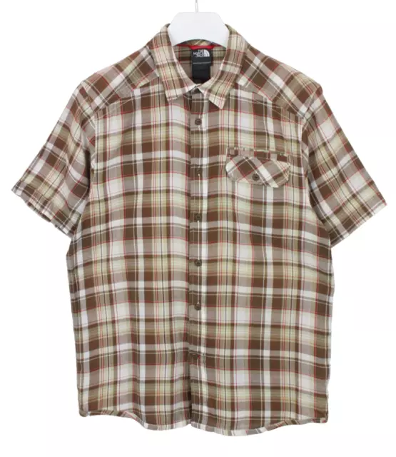 The North Face T-Shirt M Manica Corta Biologico con Bottoni Plaid Aperto