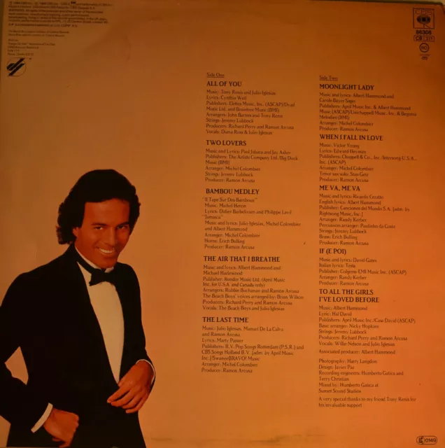 Julio Iglesias - 1100 Bel Air Place 12" Lp (T299) 2