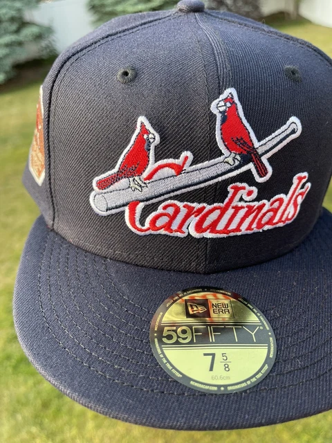 New Era 59Fifty St Louis Cardinals Fitted Hat Size 7 5/8 Red UV 1926 Side Patch