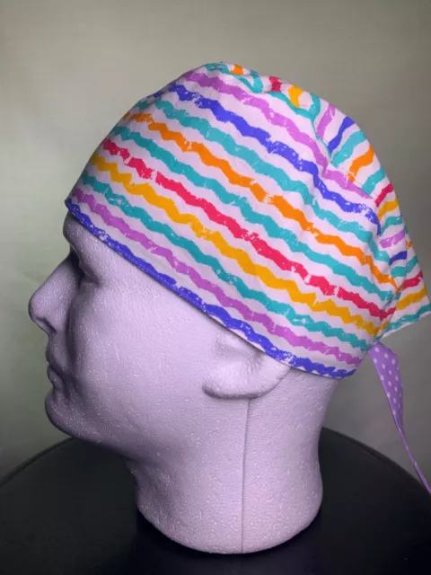 RN Cap Medical Surgical Scrub Nurse Hat Chef Headgear Headpiece HandMade in USA