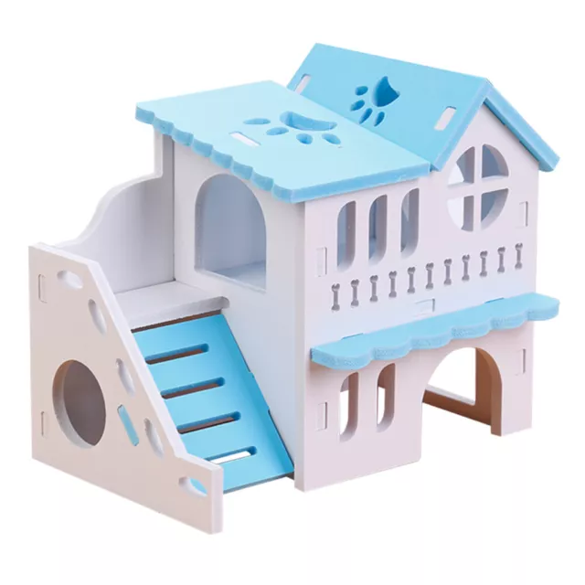 Small Animal House Hamster Hideaway Double Storey Villa Layer