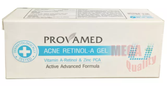 Provamed Acne Retinol-A Gel Anti-bacterial Reduce Comedone Tighten Pores 5g.