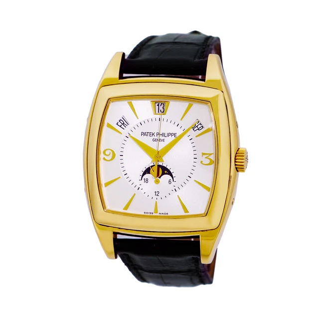 PATEK PHILIPPE 18K Yellow Gold Gondolo Annual Calendar 5135 Moon 2008 Warranty