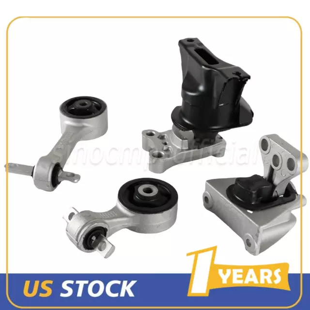 4x Engine Motor Mounts & Manual Trans. Mount Set for Honda Civic 06-11 1.8L US🚗