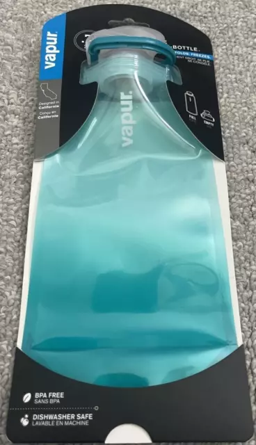 VAPUR The Anti-Bottle .7L/23oz Collapsible BPA Free Water Bottle MALIBU TEAL