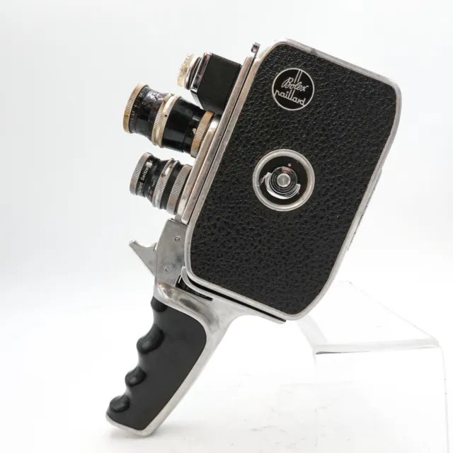 Paillard Bolex B8L doppia fotocamera 8 mm pellicola pellicola pellicola con 2 obiettivi - funzionante S8-7816