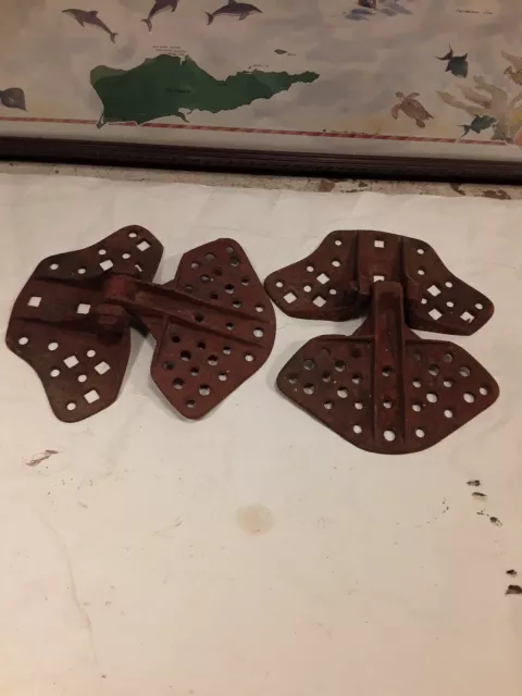 Vintage Cast Iron Barn Hinges Unique Style