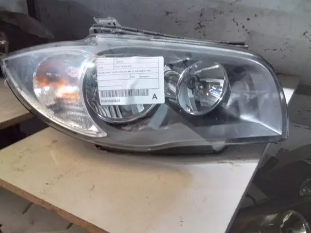 Bmw 1 Series Right Headlamp E82/E87/E88, Coupe/Hatch/Cabrio, Halogen Type, 01/07