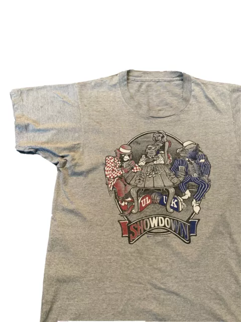 VTG 80s 1983 Louisville Cardinals Kentucky Wildcats Rivalry Showdown T-Shirt