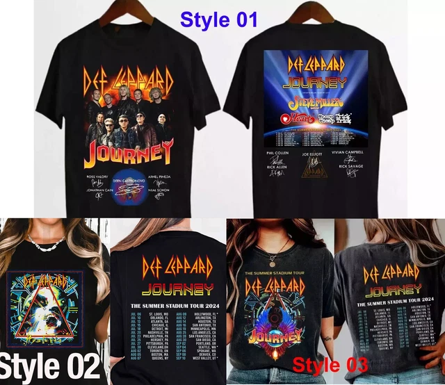 TSHIRT SIGNATURE DEFLEPPARD And Journey The Summer Stadium Tour 2024