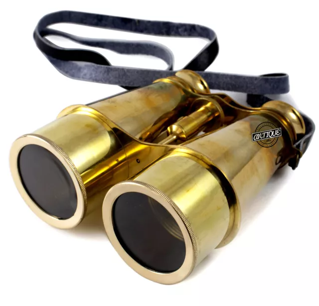 Antique Maritime Brass Monocular Binocular Vintage Nautical Spyglass Sailor Gift