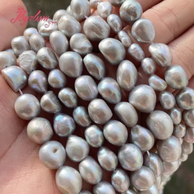 Potato Pearl Beads -Color Gray Natural Bead DIY Necklace Bracelet Earring Making