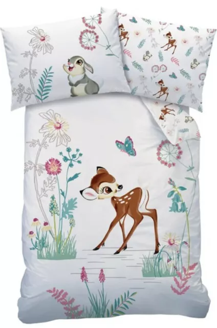 Baby Bettwäsche Disney Bambi 100 x 135 cm 100% Baumwolle