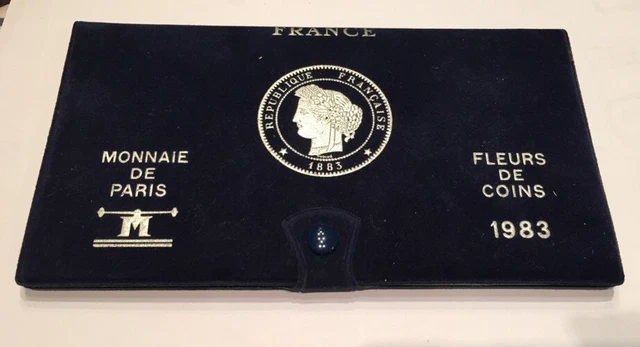 Fdc Tres Rare Coffret Fleur De Coins Complet De 1983 @ Qualite @ Petit Tirage !!