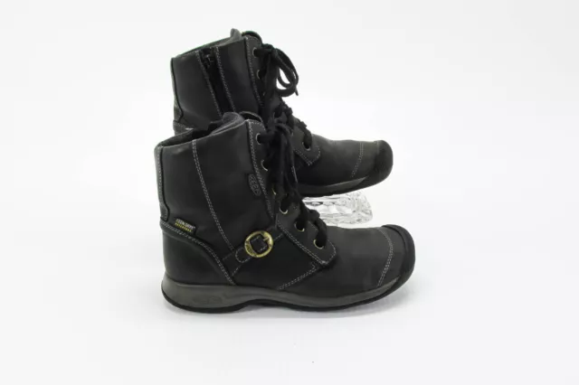Keen Womens Boot Reisen Size 5.5M Black WP Athletic Ankle Chukka Pre Owned vq