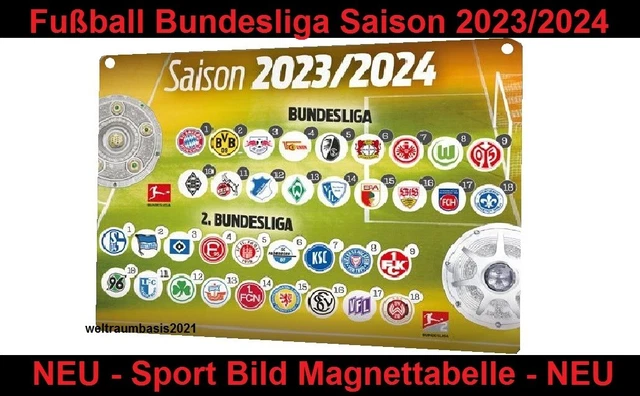 Sport Bild Magnettabelle 2022 23 Bestellen FUSSBALL BUNDESLIGA 23/24 Sport Bild Magnettabelle Saison 2023/2024 NEU