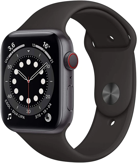 Apple Watch Series 6 44mm Cellular Aluminiumgehäuse spacegrau Gut - Refurbished