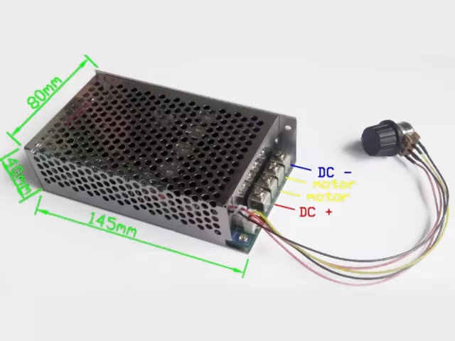 10-30V 100A 3000W Programable Reversible DC Motor Speed Controller PWM Control 3