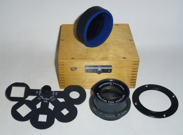 Lens Carl Zeiss Jena Apo Tessar 9/300 F= 30cm with about 53mm connection Germany