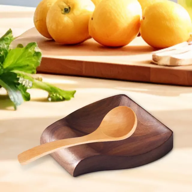 Repose-cuillère en bois, louche antidérapante, support lisse, Gadgets,