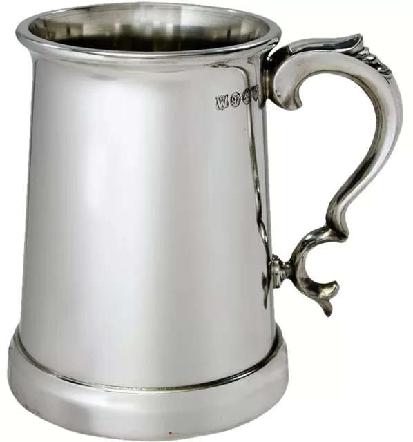 Pewter Tankard 1 Pint Vanguard Heavy Gauge and Touchmark Perfect for Engraving