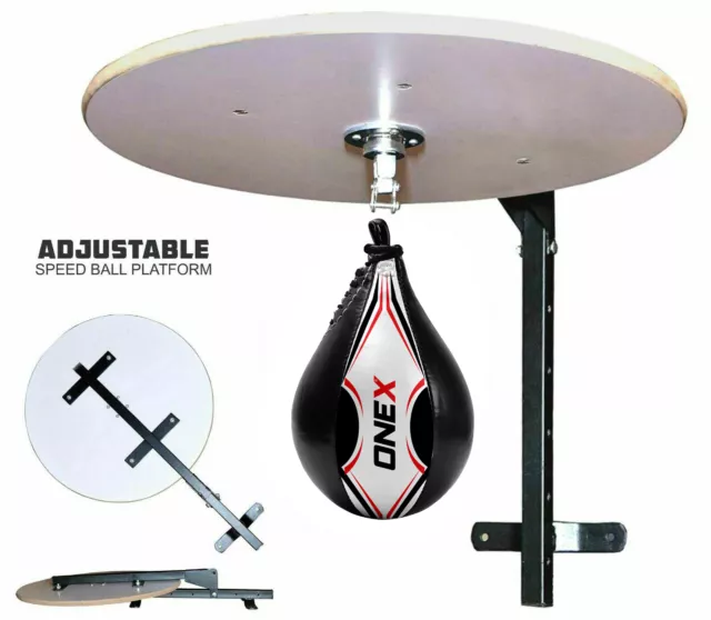 Adult Boxing Punching Speed Ball Platform Swivel Stand Heavy Duty  Workout