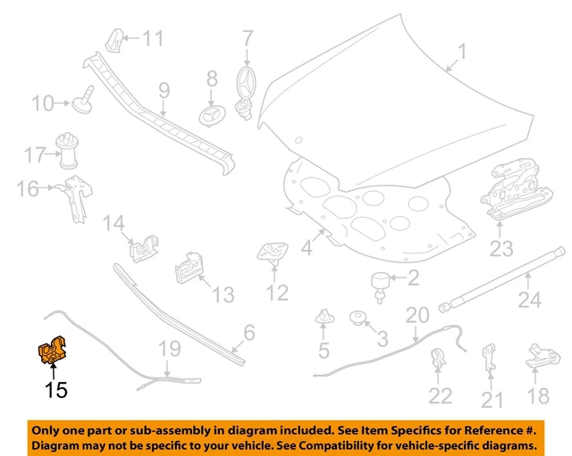 MERCEDES OEM 1015 E350 AntiTheftHood Ajar Warning Switch 2048703158
