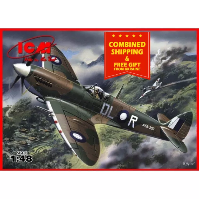 ICM 48067 - 1/48 Spitfire MK. VIII - WWII British Fighter, scale plastic model
