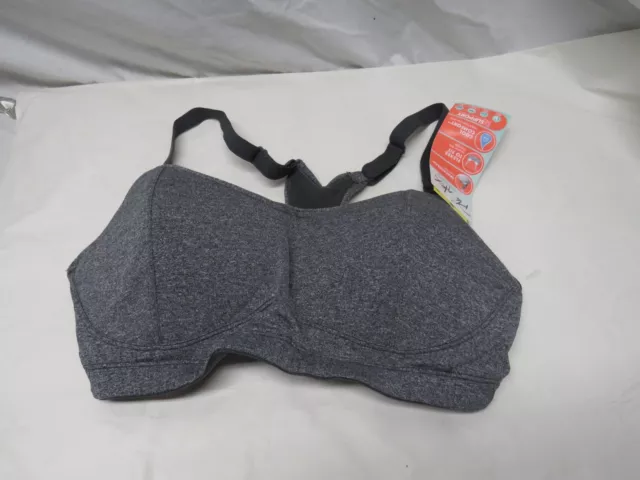 Playtex Nursing Bra Womens SIZE M GRAY Quickstrap Comfort Flex Fit NWT